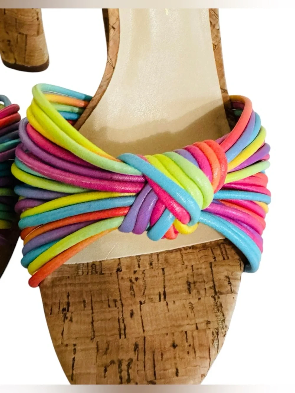 Jessica Simpson Immie Rainbow Platform Sandals